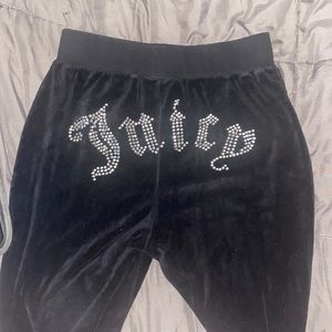 black juicy couture sweats, medium